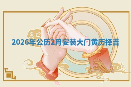 2026年公历2月安装大门黄历择吉