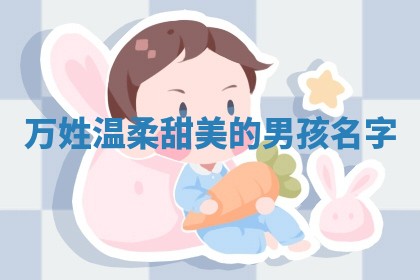 万姓温柔甜美的男孩名字