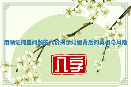 用领证掩盖问题的代价揭示婚姻背后的真相与风险 用领证掩盖问题的代价揭示婚姻背后的真相与风险