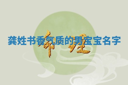 龚姓书香气质的男宝宝名字